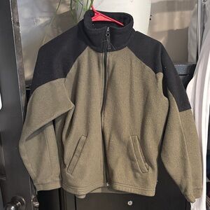 Timberland Black and Olive Green Fleece Jacket